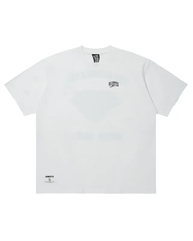 ★COVERNAT★ Blockcore Arch T-Shirt White CO2502ST61WH Covernat Unisex Arch C Logo Layer Tee Shirt White | Graphic