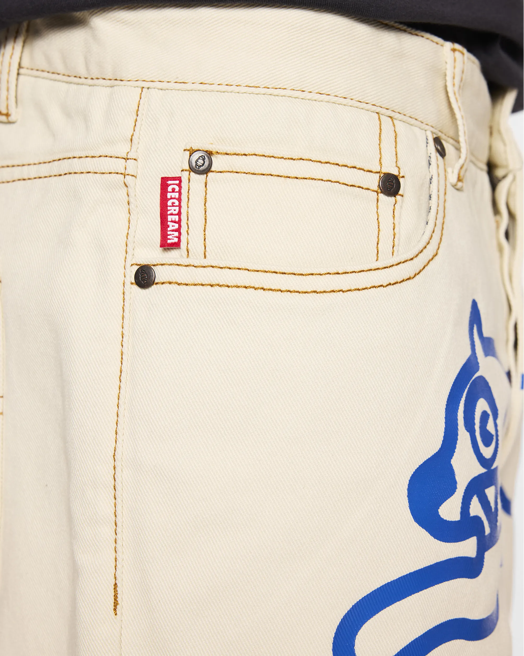 Cream Jean Shorts sold by Billionaire Boys Club product image thumbnail 5