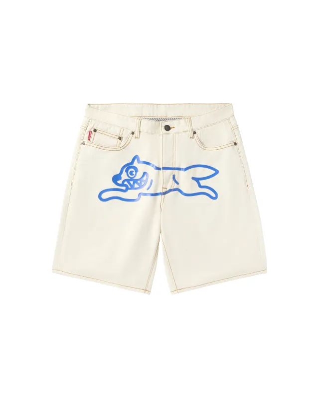 Cream Jean Shorts made by Billionaire Boys Club