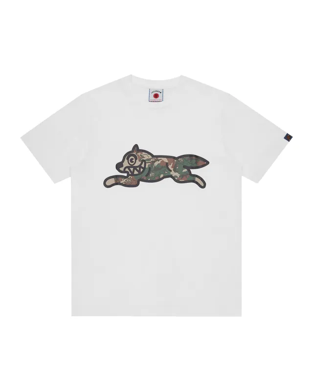 Woodland Camo Running Dog T-Shirt sold by Billionaire Boys Club