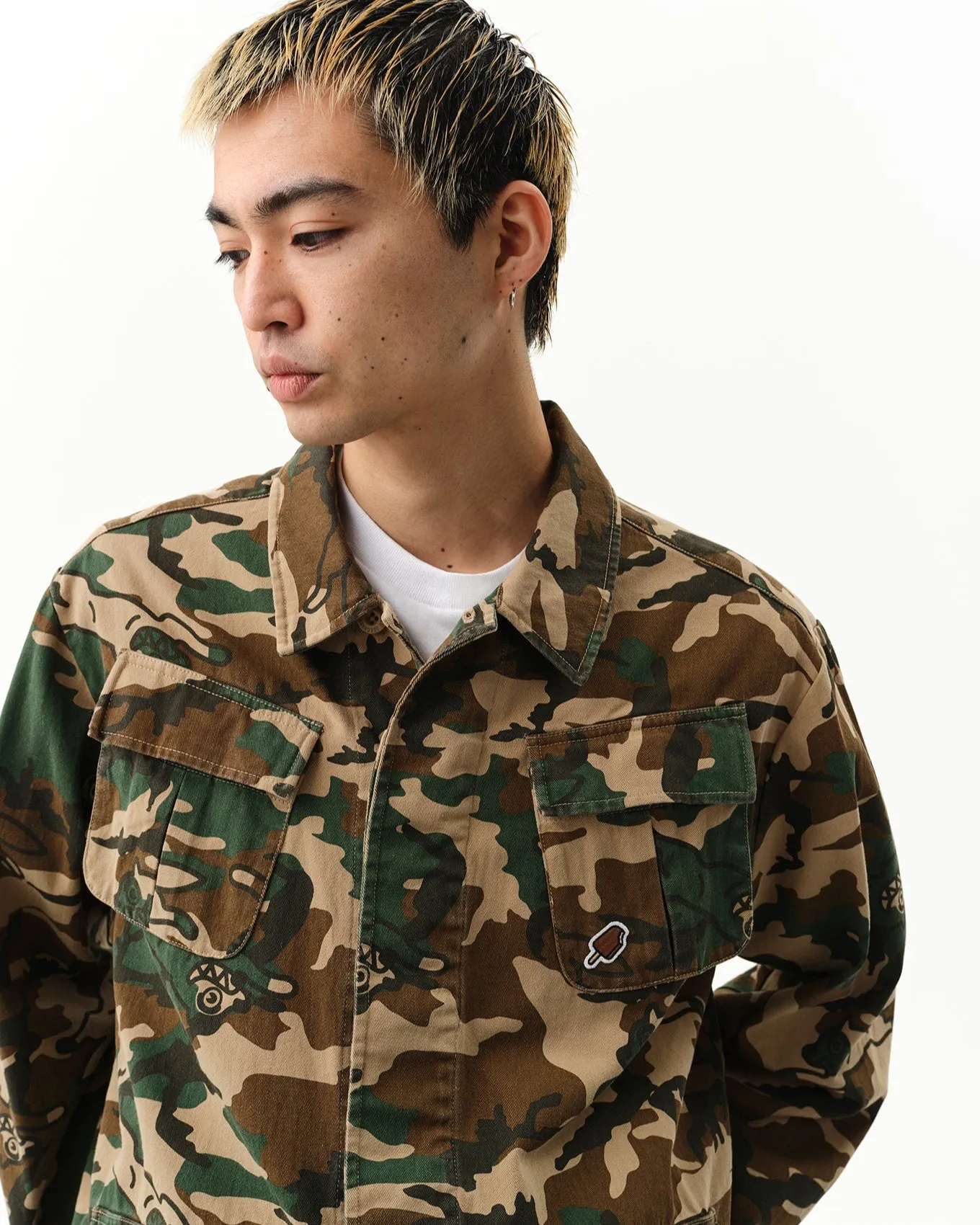 Running Dog Woodland Camo Field Jacket sold by Billionaire Boys Club product image thumbnail 4