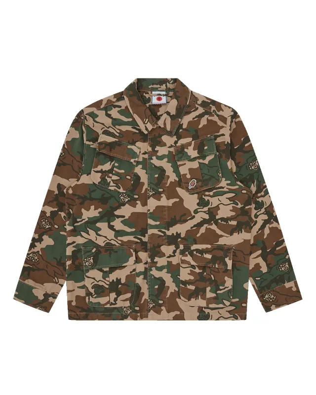 Running Dog Woodland Camo Field Jacket made by Billionaire Boys Club