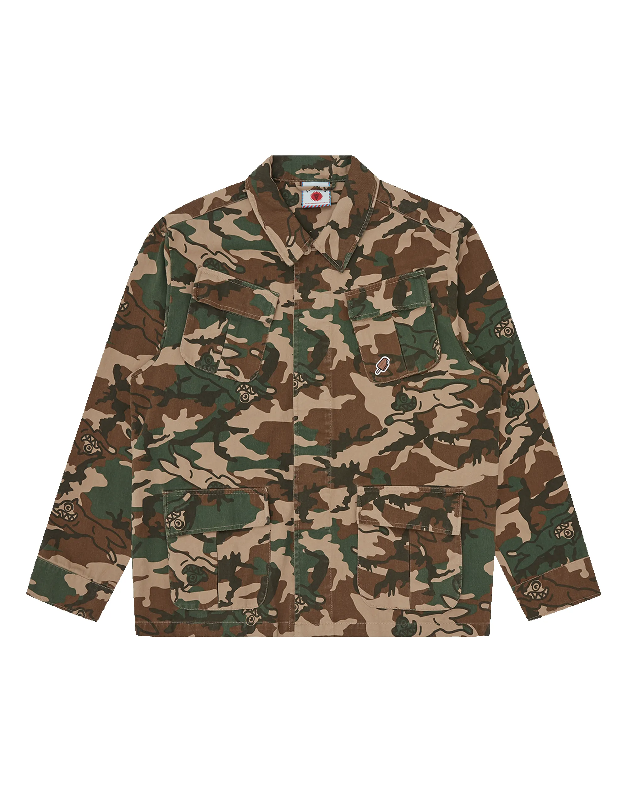 Running Dog Woodland Camo Field Jacket sold by Billionaire Boys Club