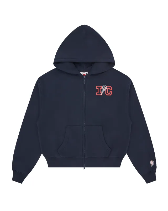 Womens Cone Cropped Zip Through Hood made by Billionaire Boys Club
