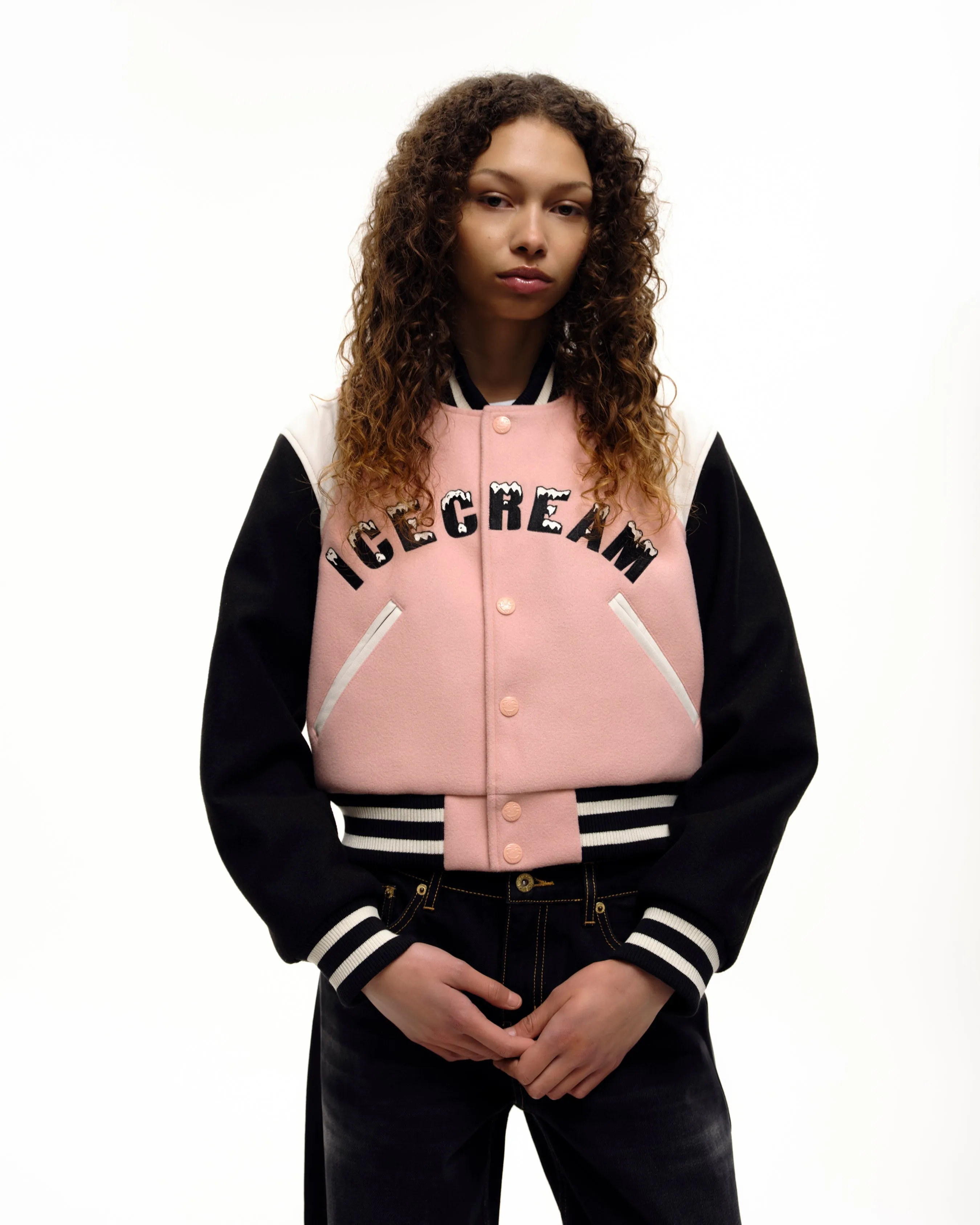 Womens Drippy Cropped Varsity Jacket sold by Billionaire Boys Club product image thumbnail 2