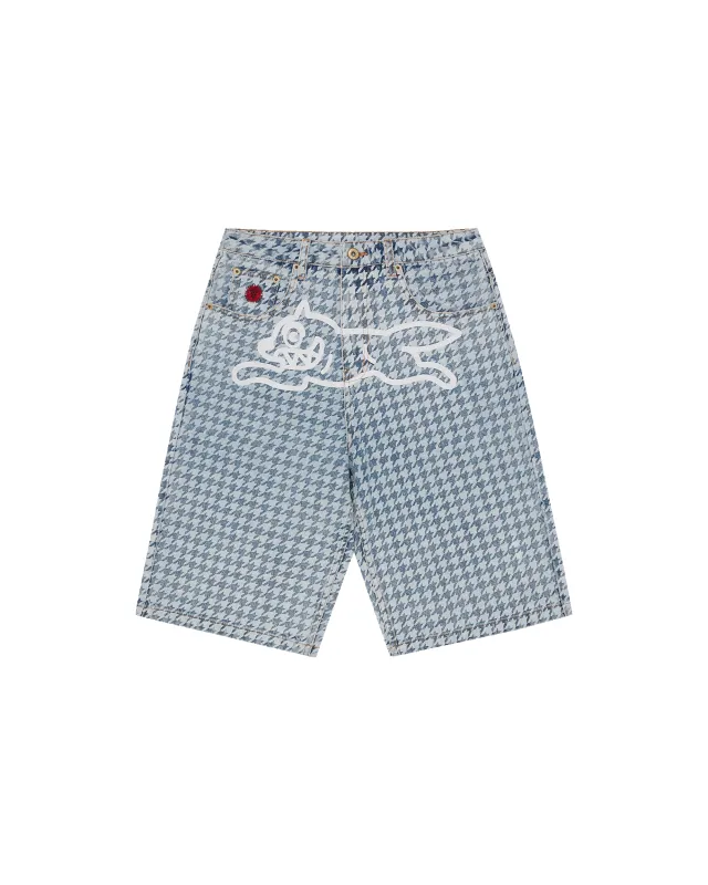 Womens Houndstooth Running Dog Shorts made by Billionaire Boys Club