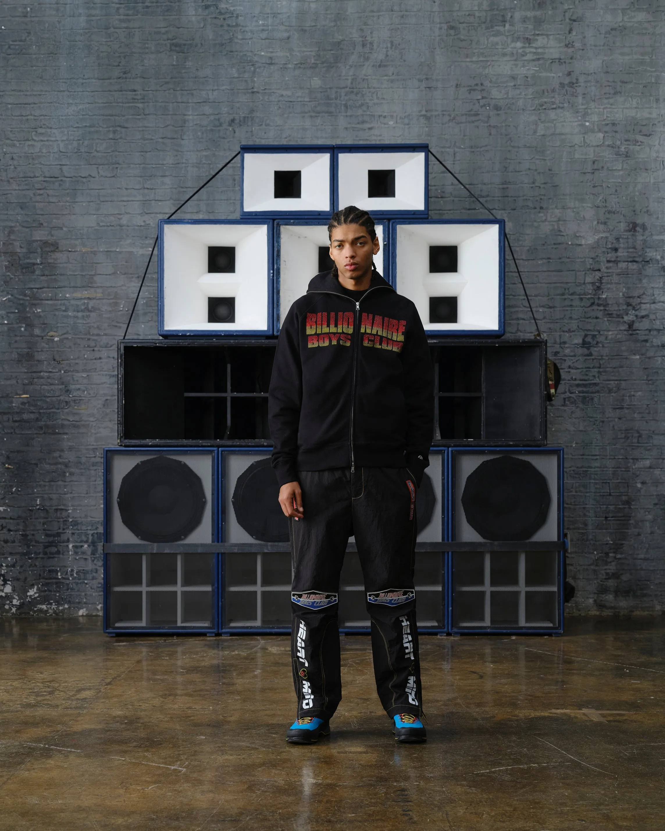 Straight Logo Gradient Diamonte Popover Hood sold by Billionaire Boys Club product image thumbnail 2