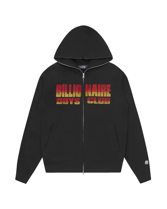 Straight Logo Gradient Diamonte Popover Hood sold by Billionaire Boys Club