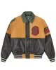 Club Cracked Leather Varsity Jacket sold by Billionaire Boys Club