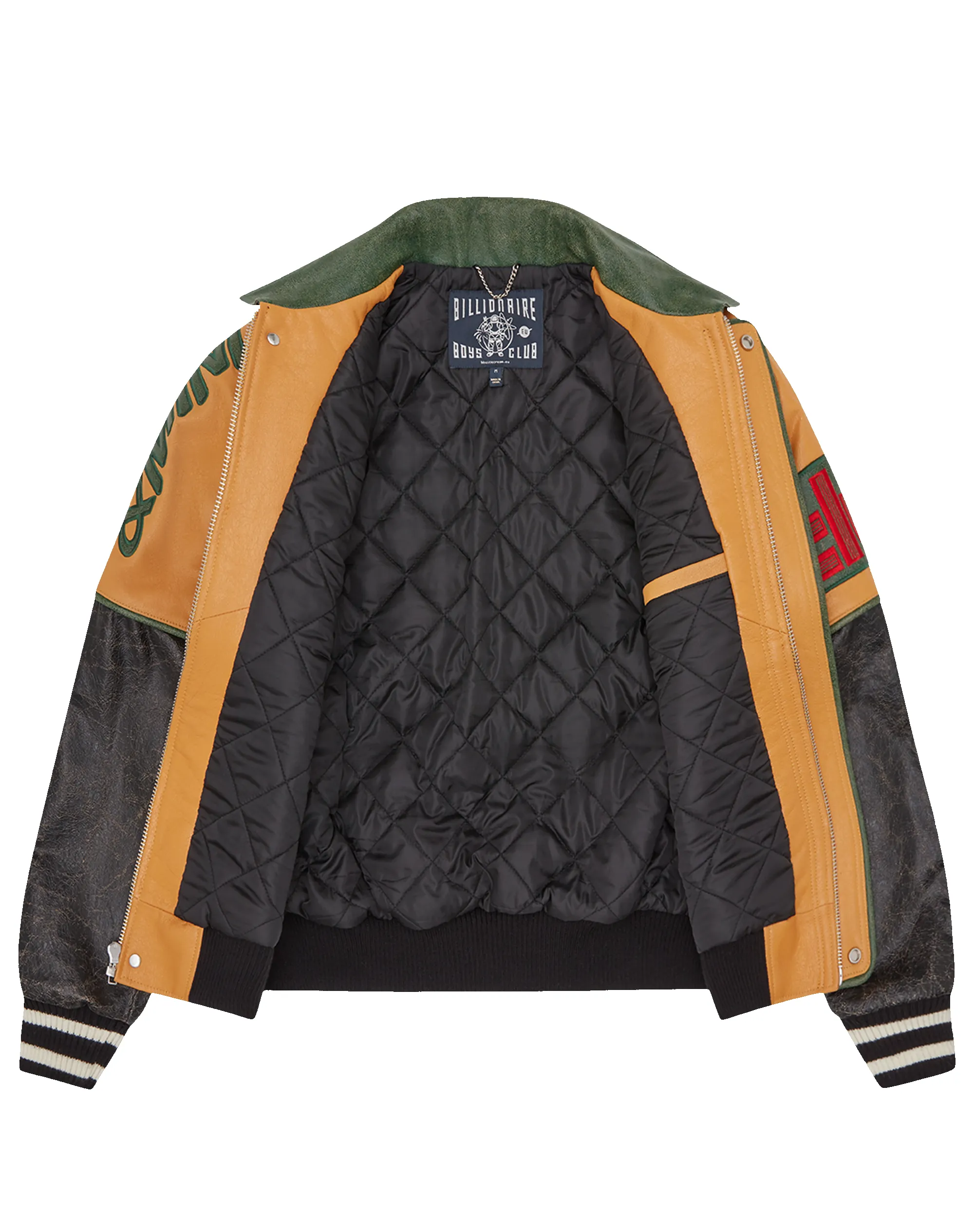 Club Cracked Leather Varsity Jacket sold by Billionaire Boys Club product image thumbnail 5