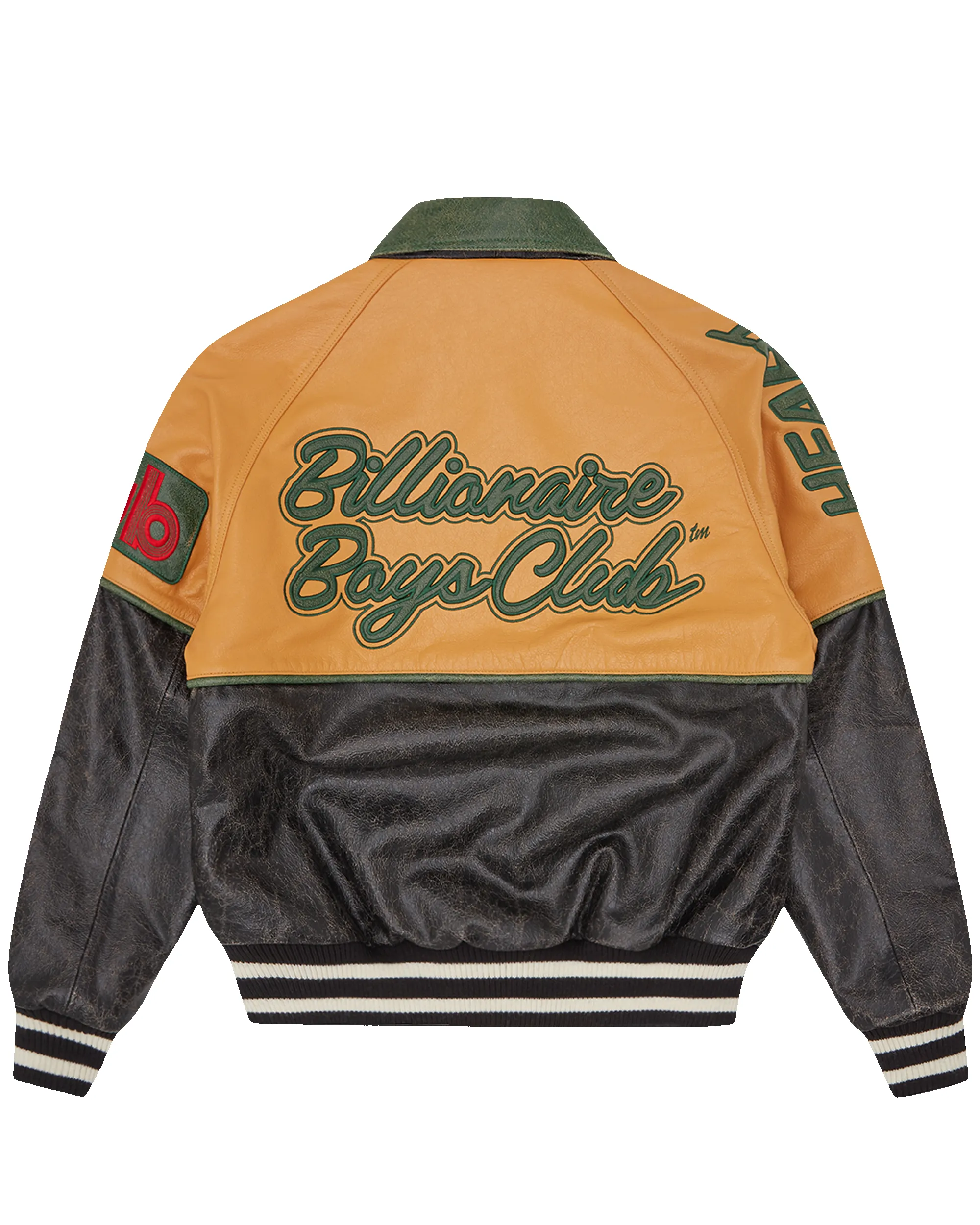 Club Cracked Leather Varsity Jacket sold by Billionaire Boys Club product image thumbnail 4