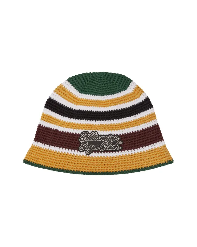 Crochet Stripe Bucket Hat sold by Billionaire Boys Club