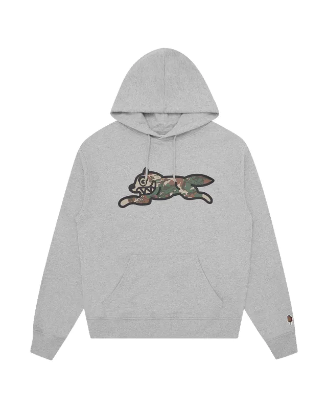 Woodland Camo Running Dog Popover Hood made by Billionaire Boys Club