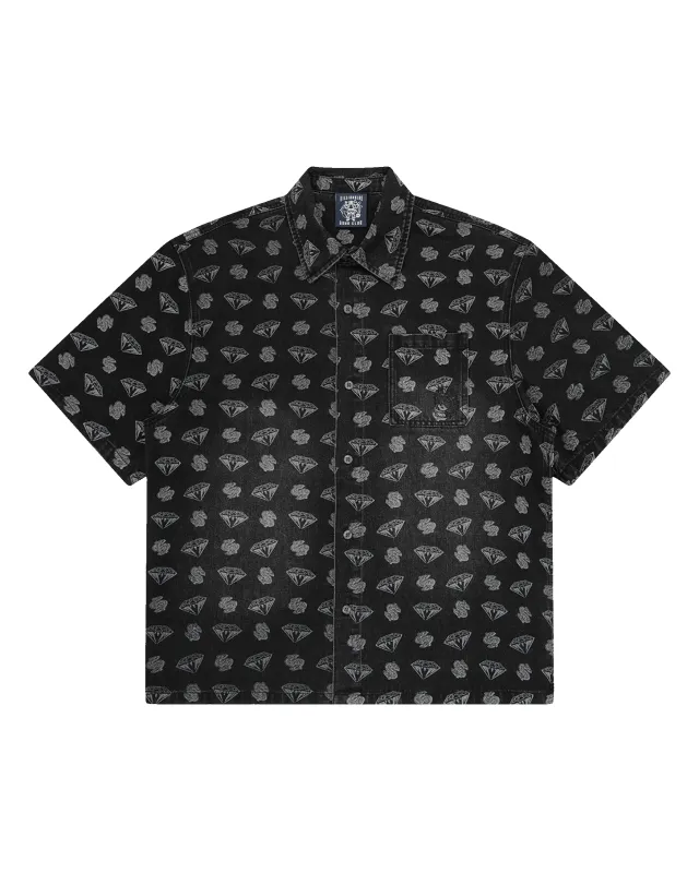 Diamonds & Dollars Oversized Denim Shirt made by Billionaire Boys Club