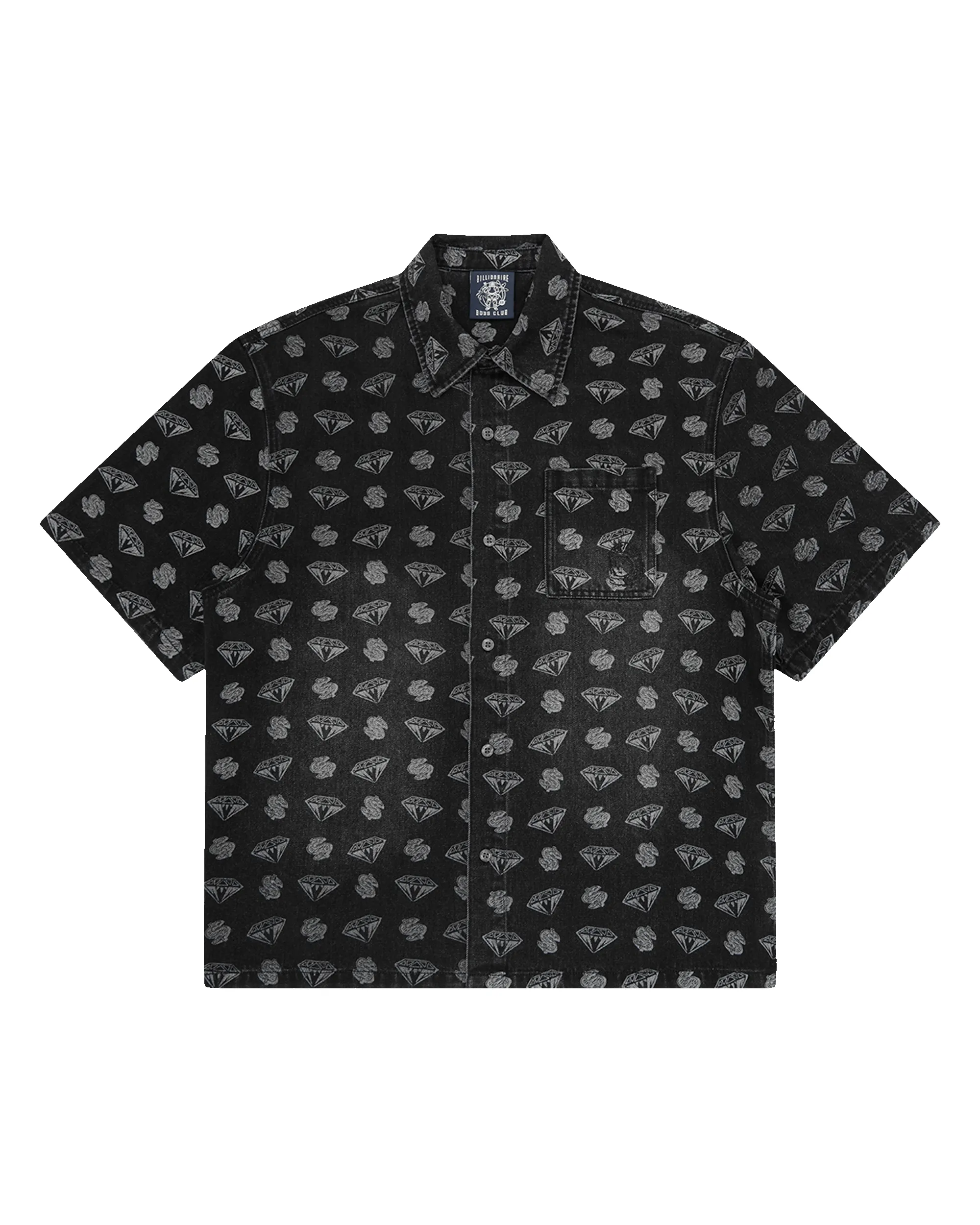 Diamonds & Dollars Oversized Denim Shirt sold by Billionaire Boys Club