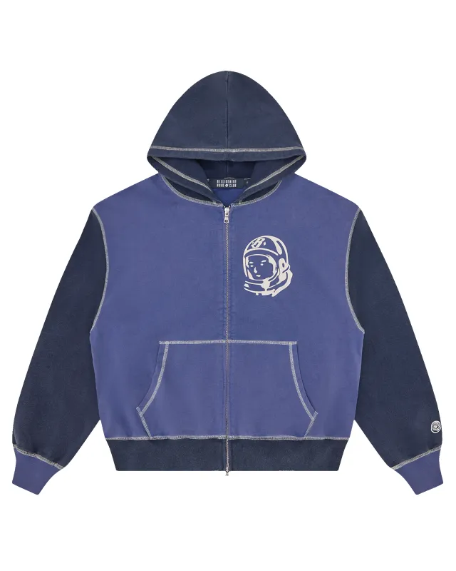 Indigo Oversized College Zip Through sold by Billionaire Boys Club