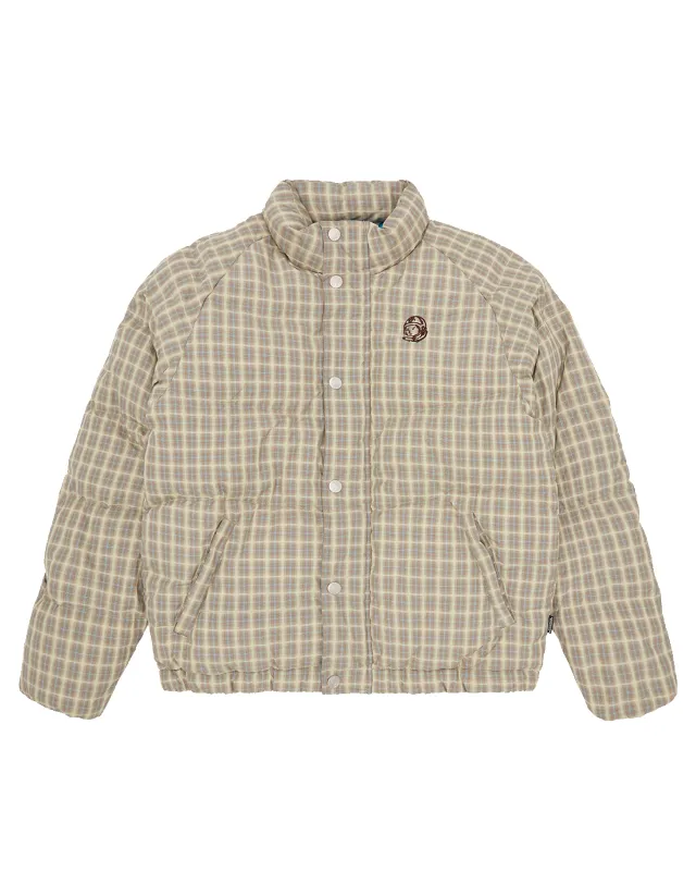 Script Nylon Check Puffer Jacket sold by Billionaire Boys Club