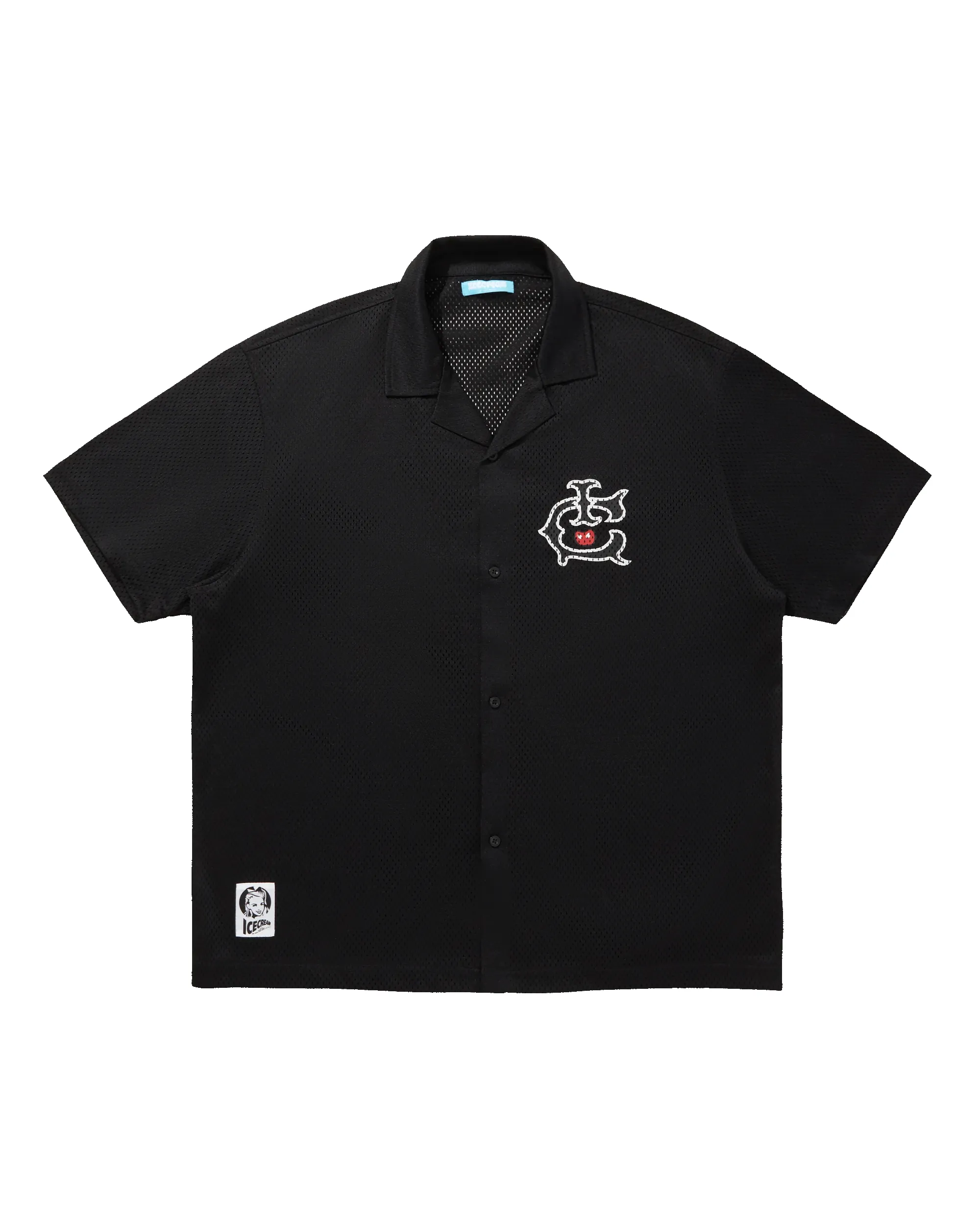Open Collar Mesh SS Shirt sold by Billionaire Boys Club