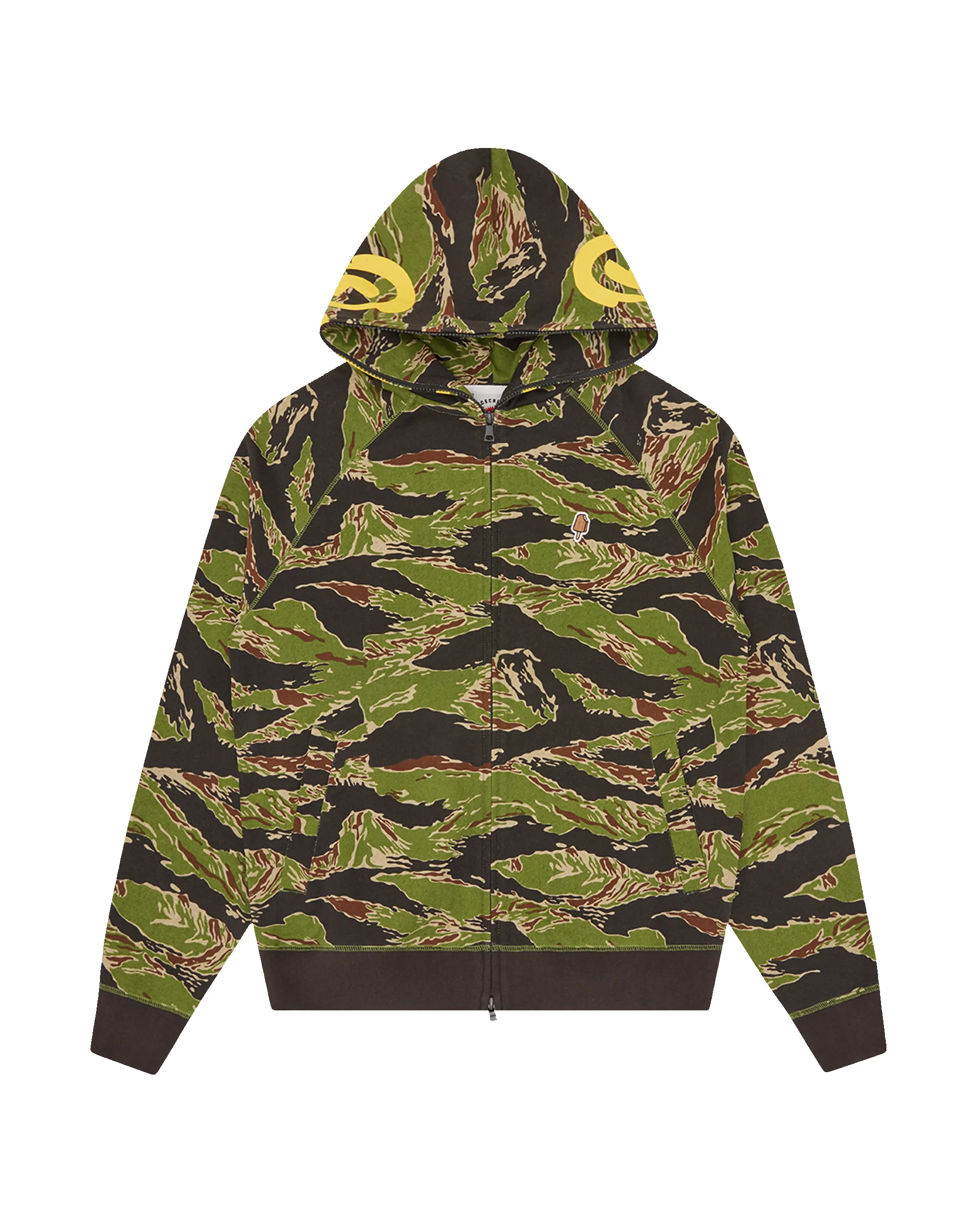 Smiley Tiger Stripe Full Zip-Through Hood sold by Billionaire Boys Club