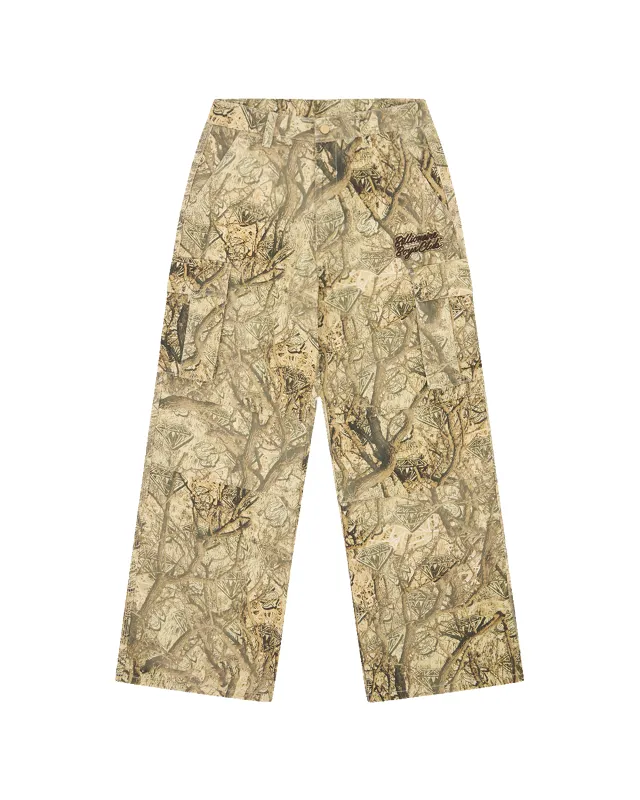 Diamonds & Dollars Tree Camo Cargo Pants made by Billionaire Boys Club