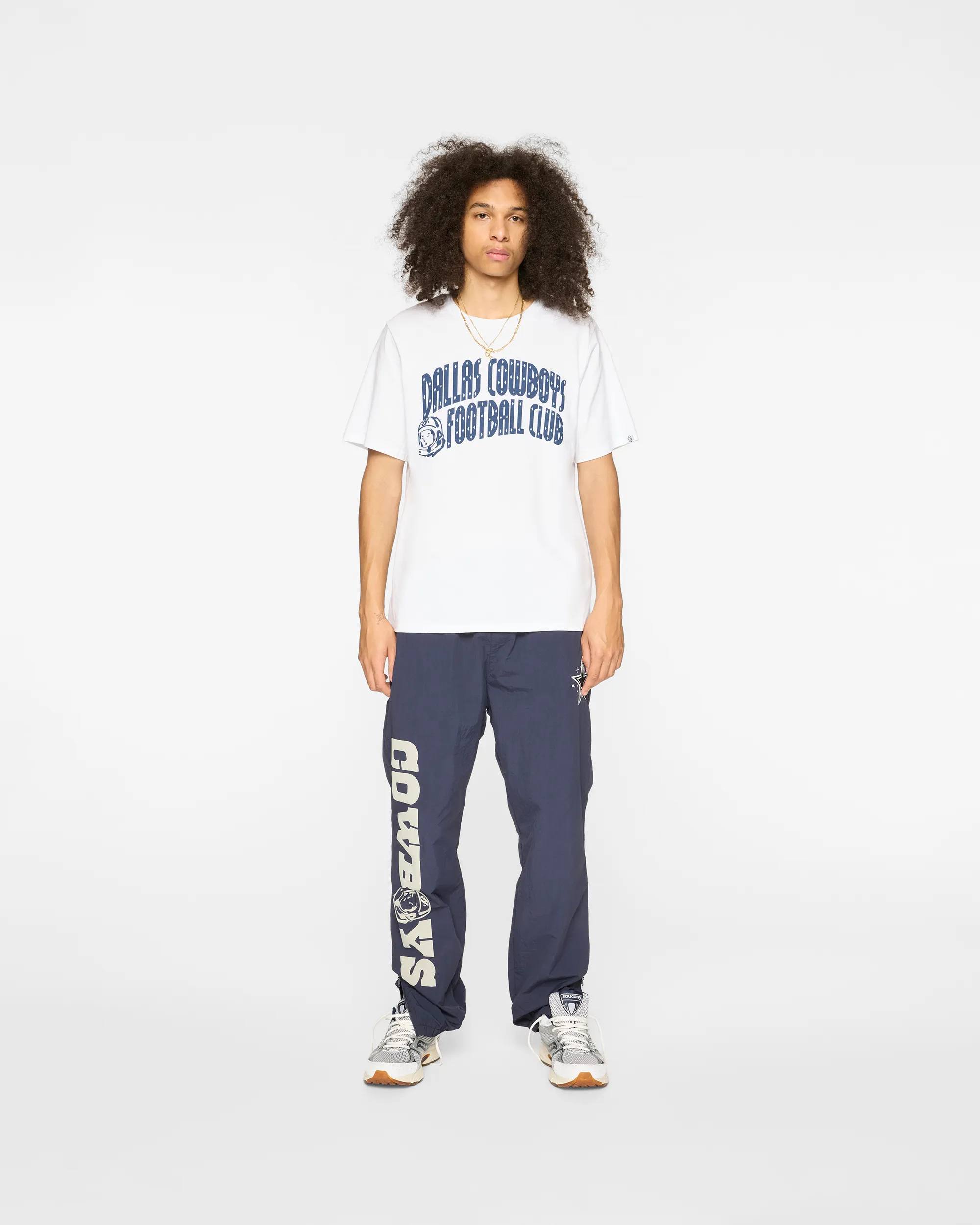 Dallas Cowboys Curve Logo SS White Tee sold by Billionaire Boys Club product image thumbnail 3