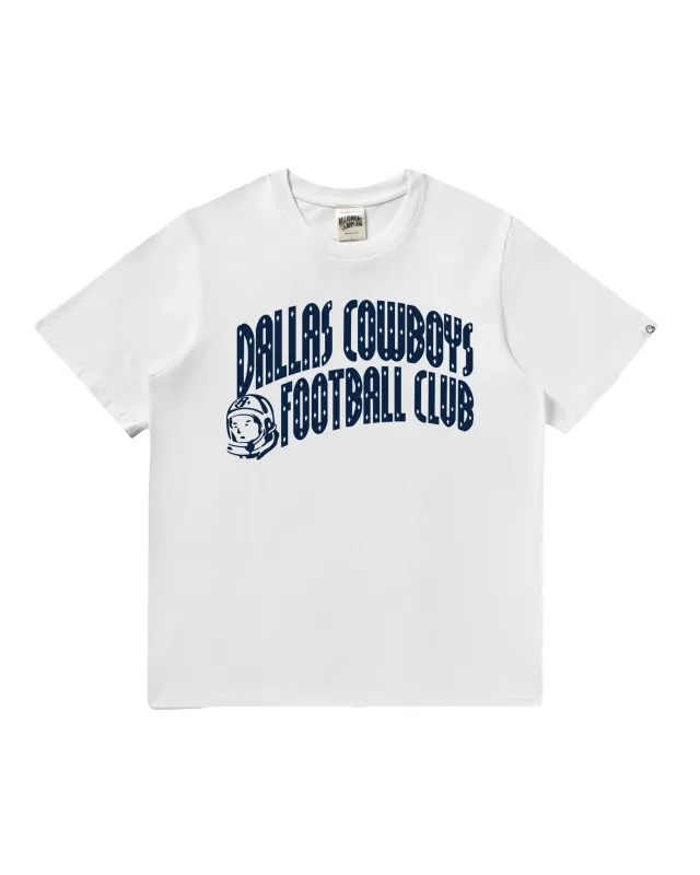 Dallas Cowboys Curve Logo SS White Tee sold by Billionaire Boys Club