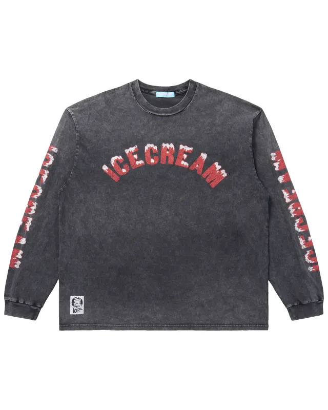 Damaged Cotton LS T-Shirt Running Dog sold by Billionaire Boys Club