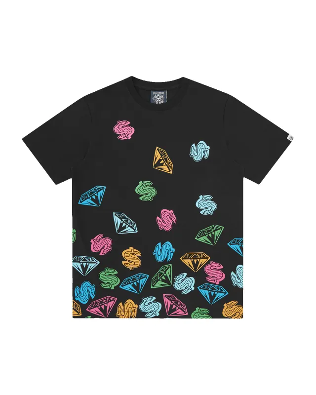 Diamonds & Dollars Jumble T-Shirt sold by Billionaire Boys Club