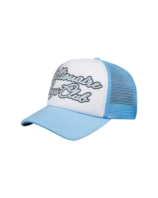 Diamond Script Trucker Cap made by Billionaire Boys Club