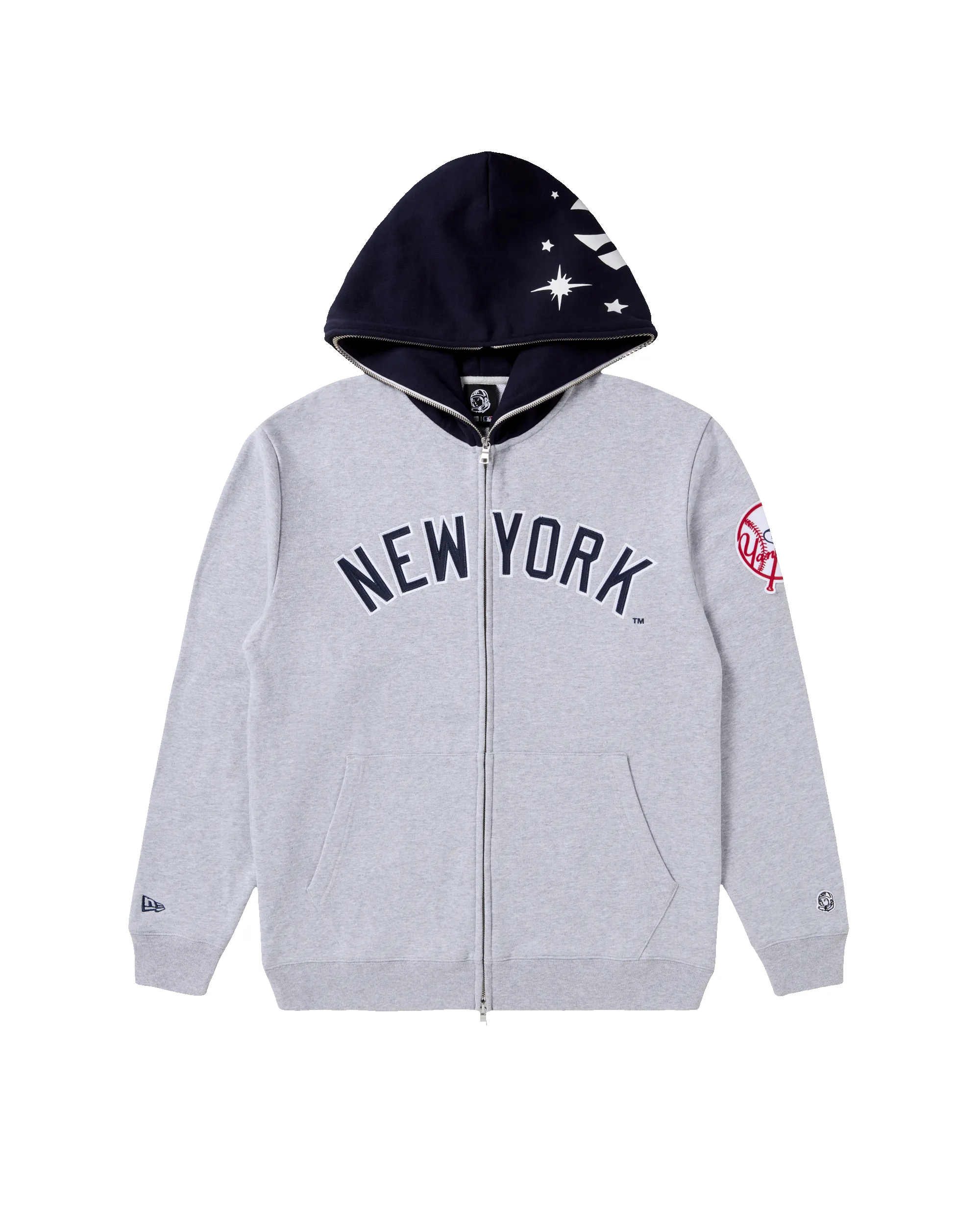NY Yankees Blocked Zip Hood sold by Billionaire Boys Club