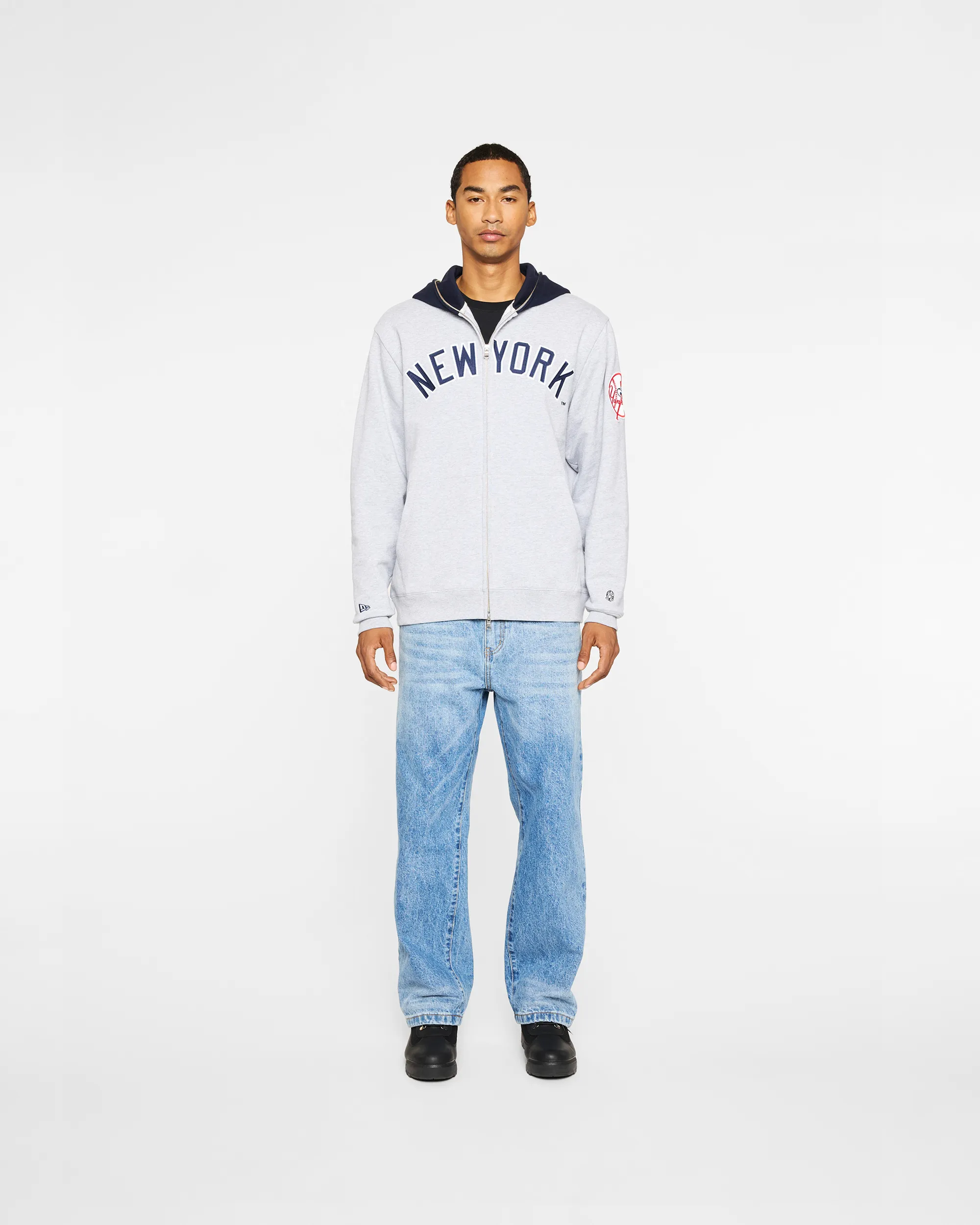 NY Yankees Blocked Zip Hood sold by Billionaire Boys Club product image thumbnail 3