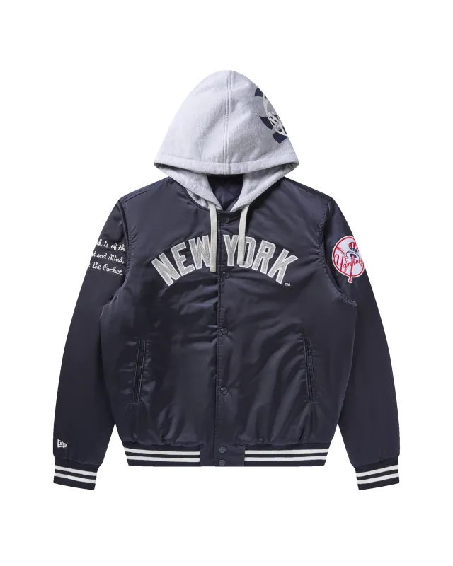NY Yankees Satin Stadium Jacket made by Billionaire Boys Club