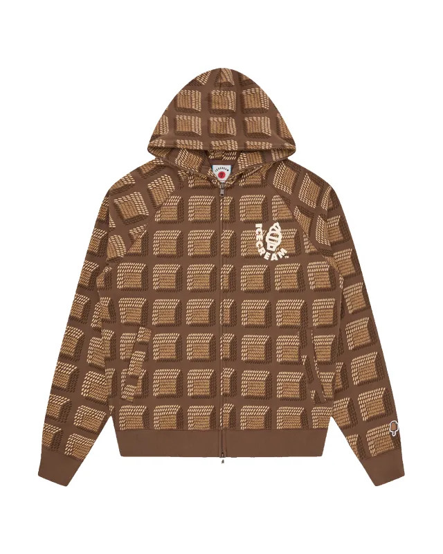 Chocolate Waffle Zip Through Hood made by Billionaire Boys Club
