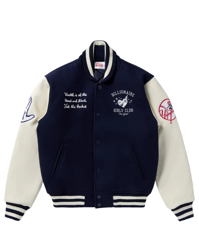 Womens NY Yankees Varsity Jacket made by Billionaire Boys Club