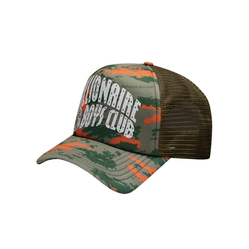CAMO ARCH LOGO TRUCKER CAP sold by Billionaire Boys Club