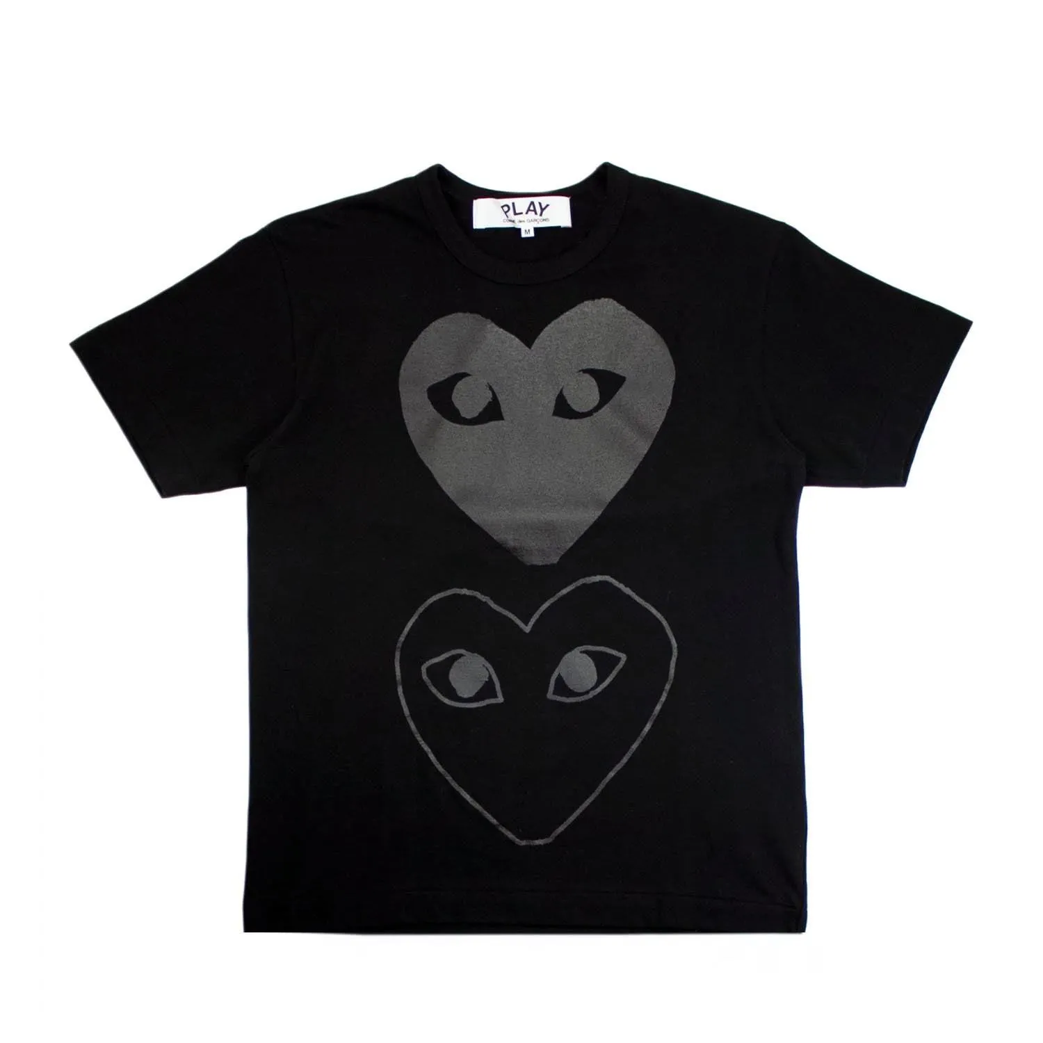 PLAY DOUBLE BLACK HEART T-SHIRT sold by Billionaire Boys Club