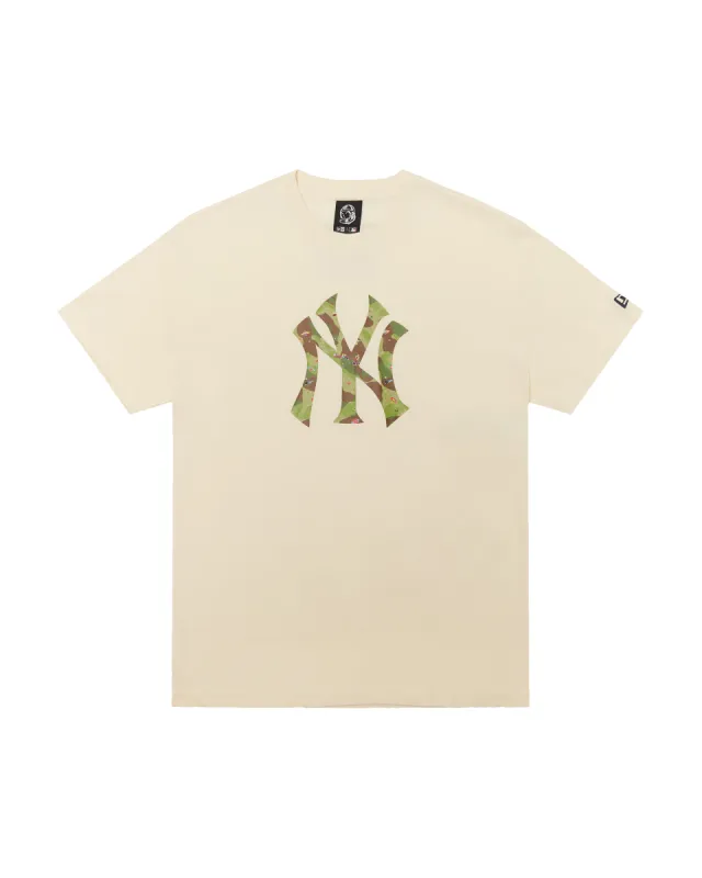 NY Yankees Space Camo Logo Tee sold by Billionaire Boys Club