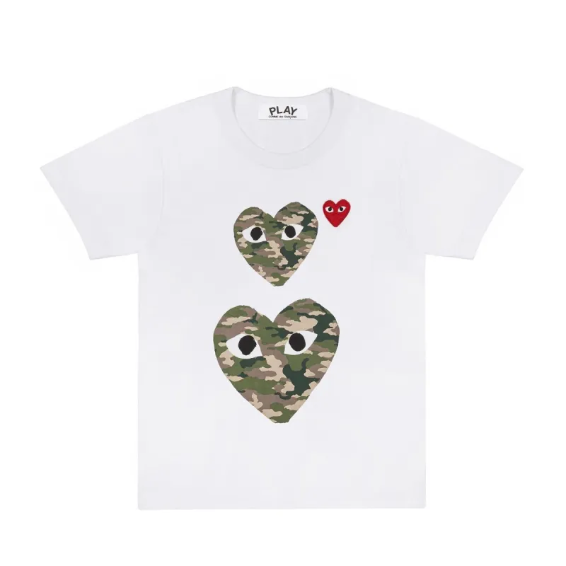 CAMO DOUBLE HEART T-SHIRT sold by Billionaire Boys Club