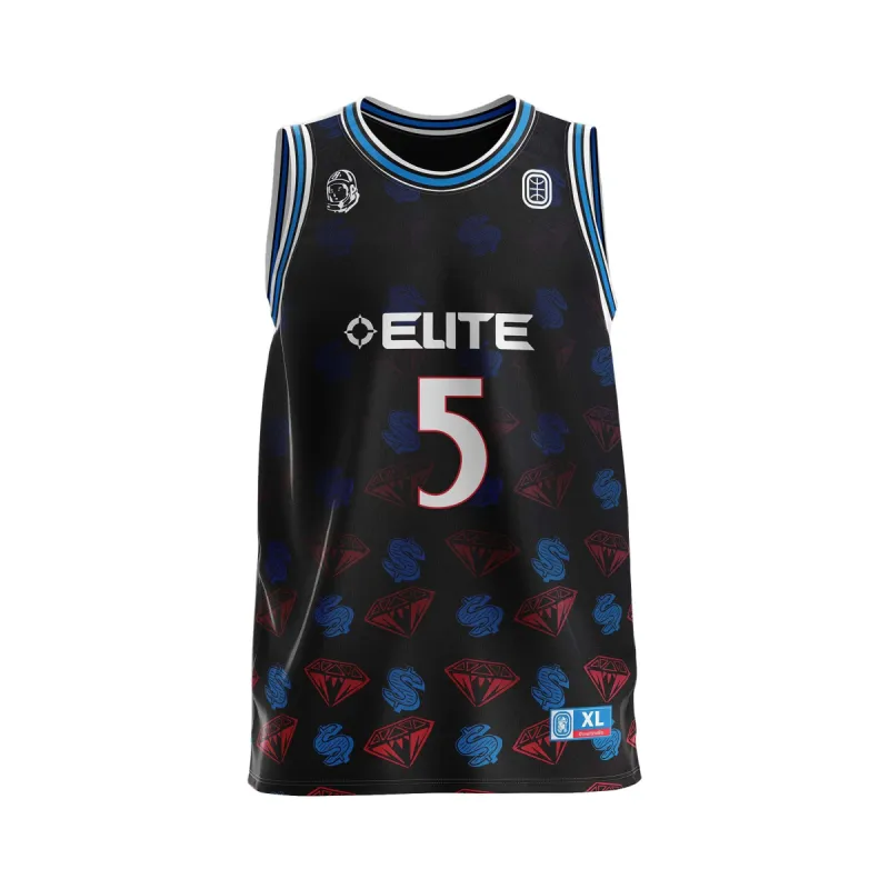 OVERTIME X BBC DIAMONDS & DOLLARS JERSEY sold by Billionaire Boys Club