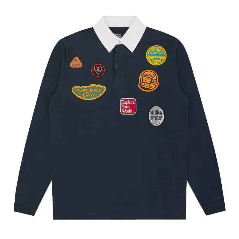 PATCHES RUGBY SHIRT sold by Billionaire Boys Club