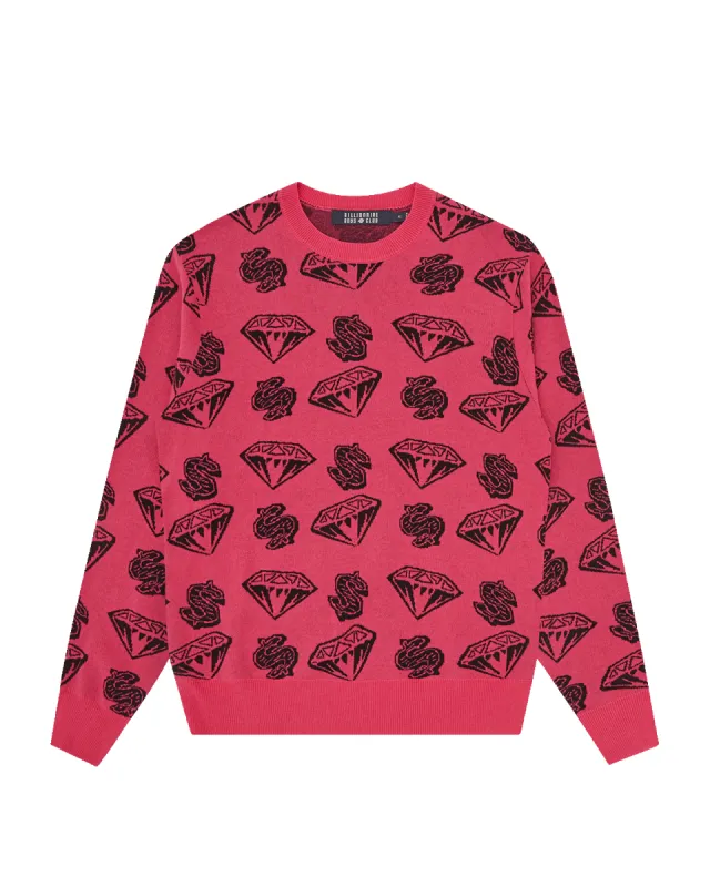 Diamonds & Dollars Knitted Jumper sold by Billionaire Boys Club