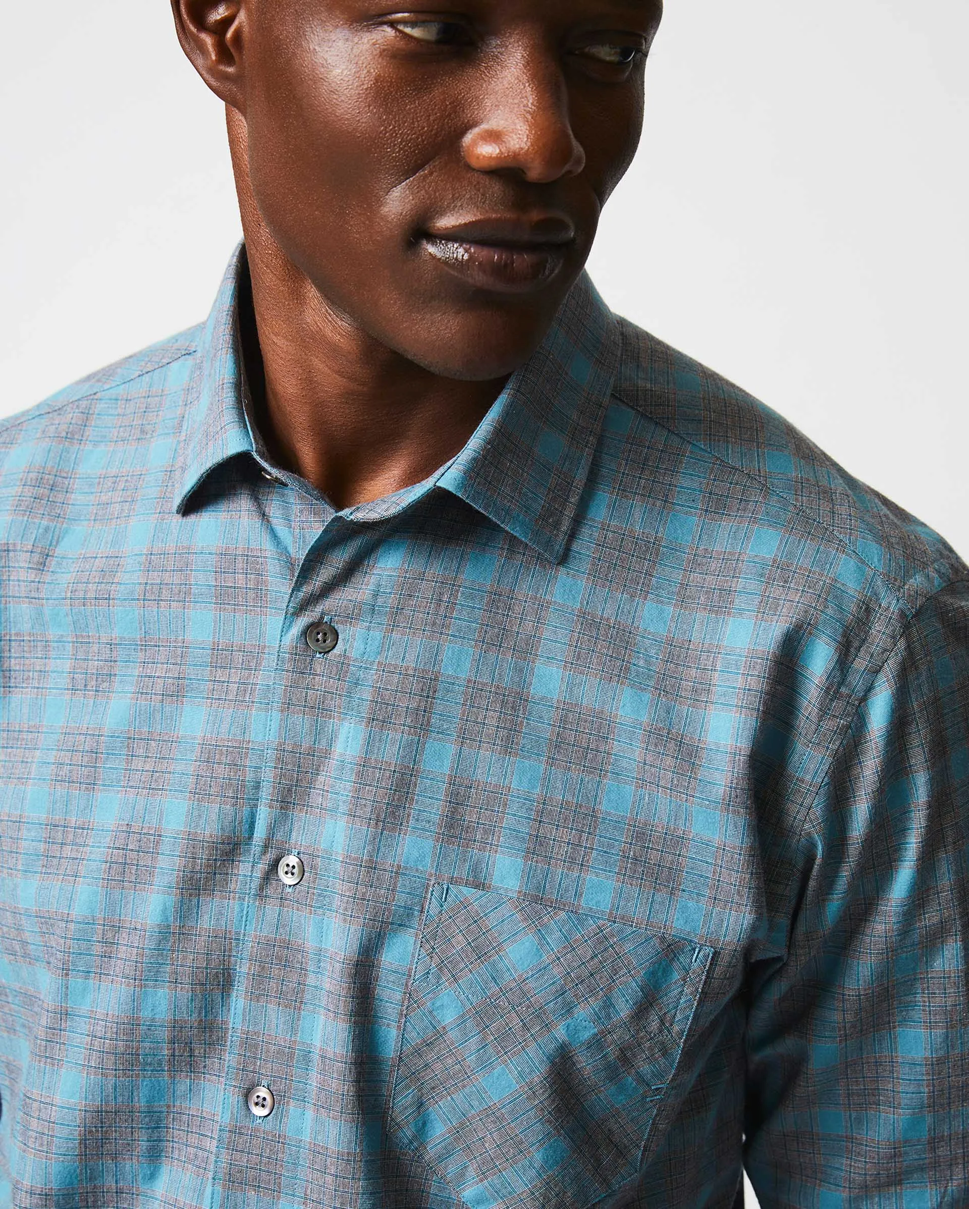 Grid Plaid John T Shirt sold by Billy Reid product image thumbnail 4