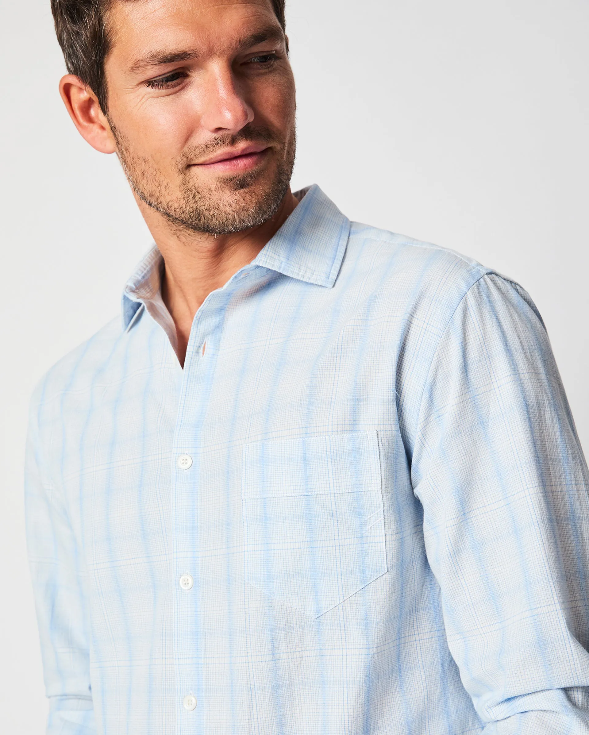 Line Plaid Pickwick Shirt sold by Billy Reid product image thumbnail 2