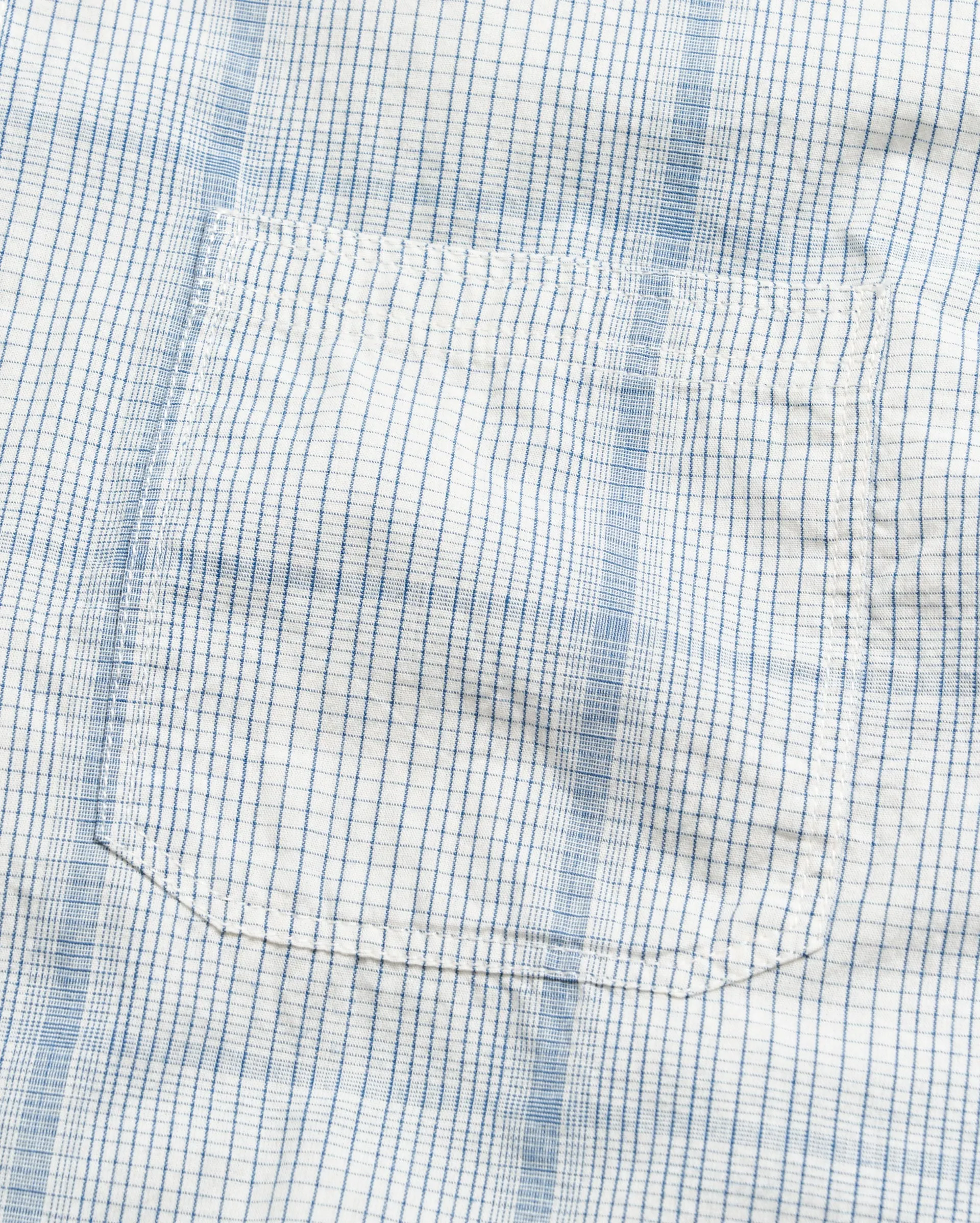Short Sleeve Line Plaid Tuscumbia Shirt Button Down sold by Billy Reid product image thumbnail 5