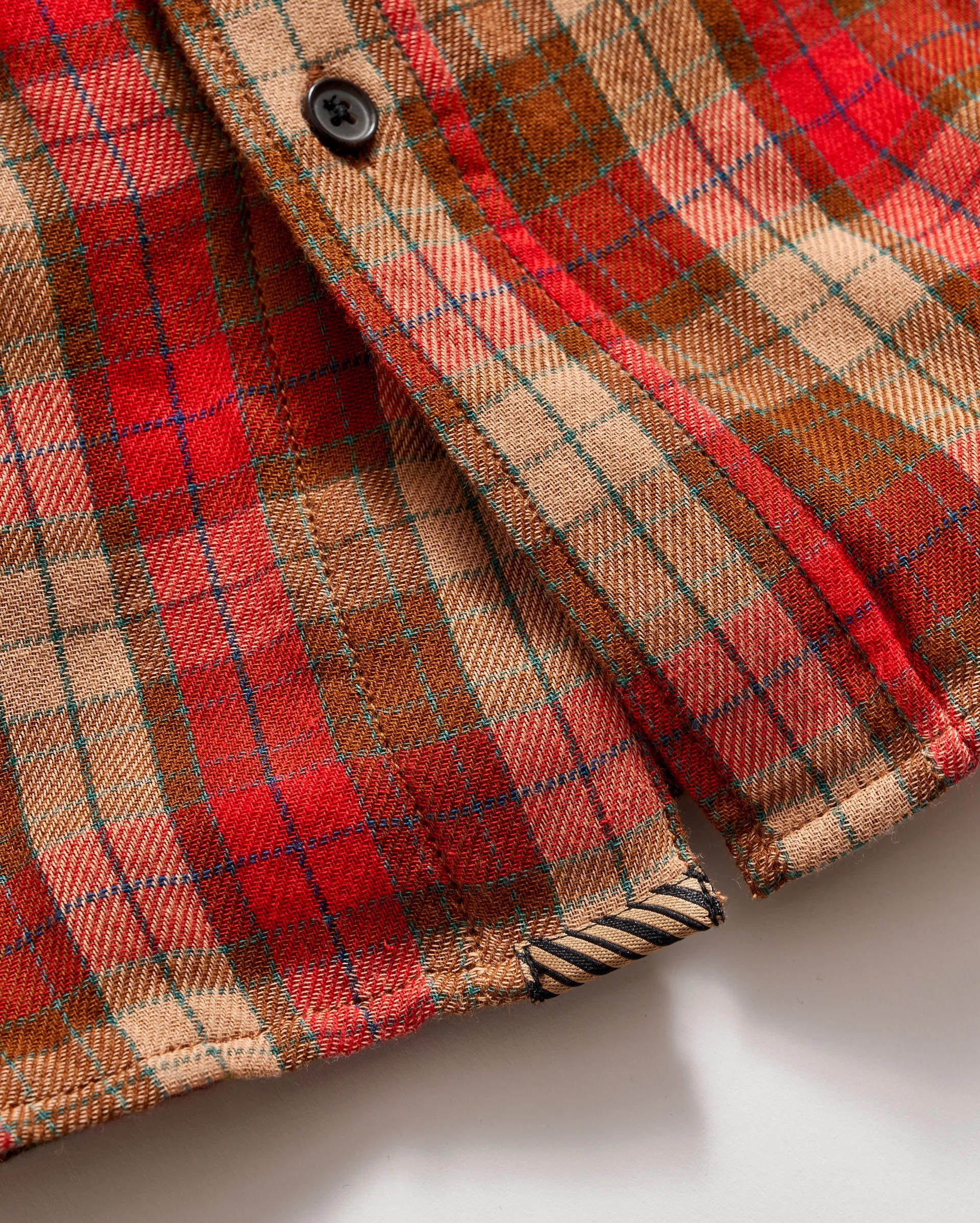 Double Face Plaid Scout Shirt sold by Billy Reid product image thumbnail 5