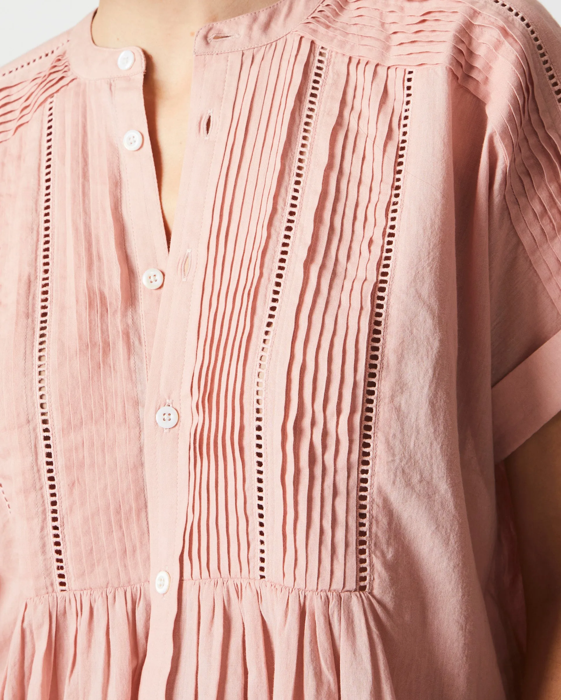 Pintuck Pointelle Blouse sold by Billy Reid product image thumbnail 4