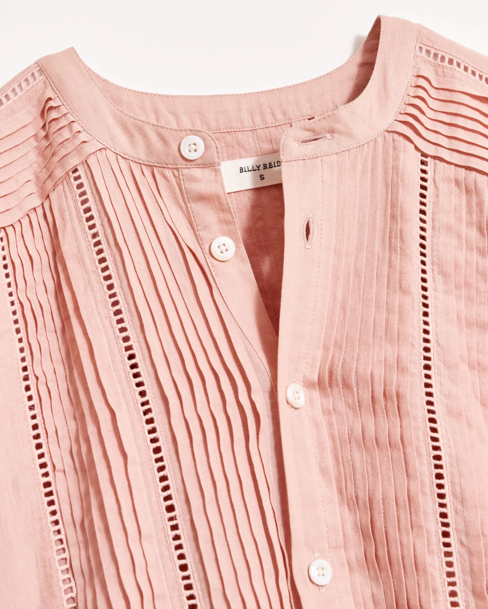 Pintuck Pointelle Blouse sold by Billy Reid product image thumbnail 5