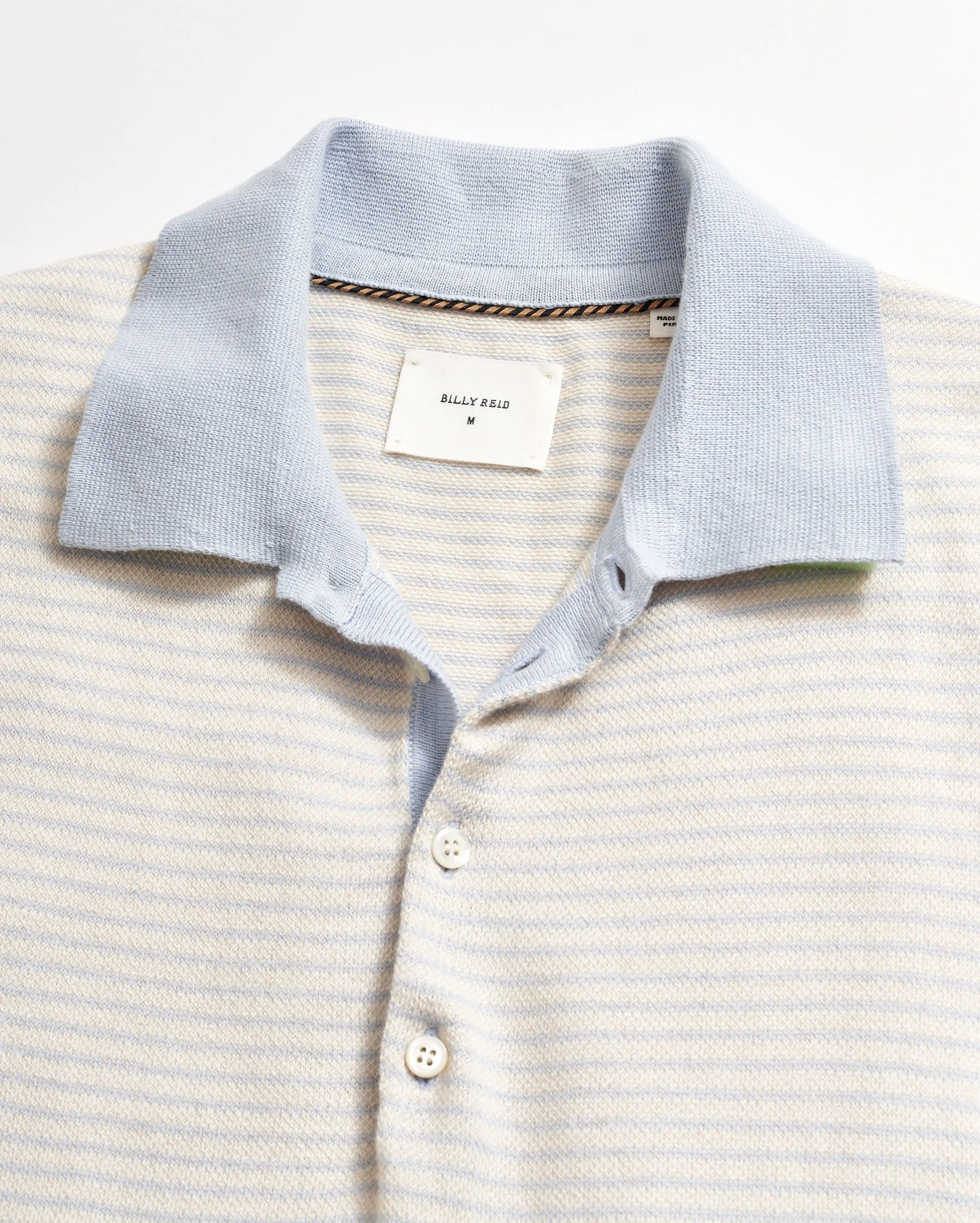 STRIPE SWEATER POLO sold by Billy Reid product image thumbnail 3