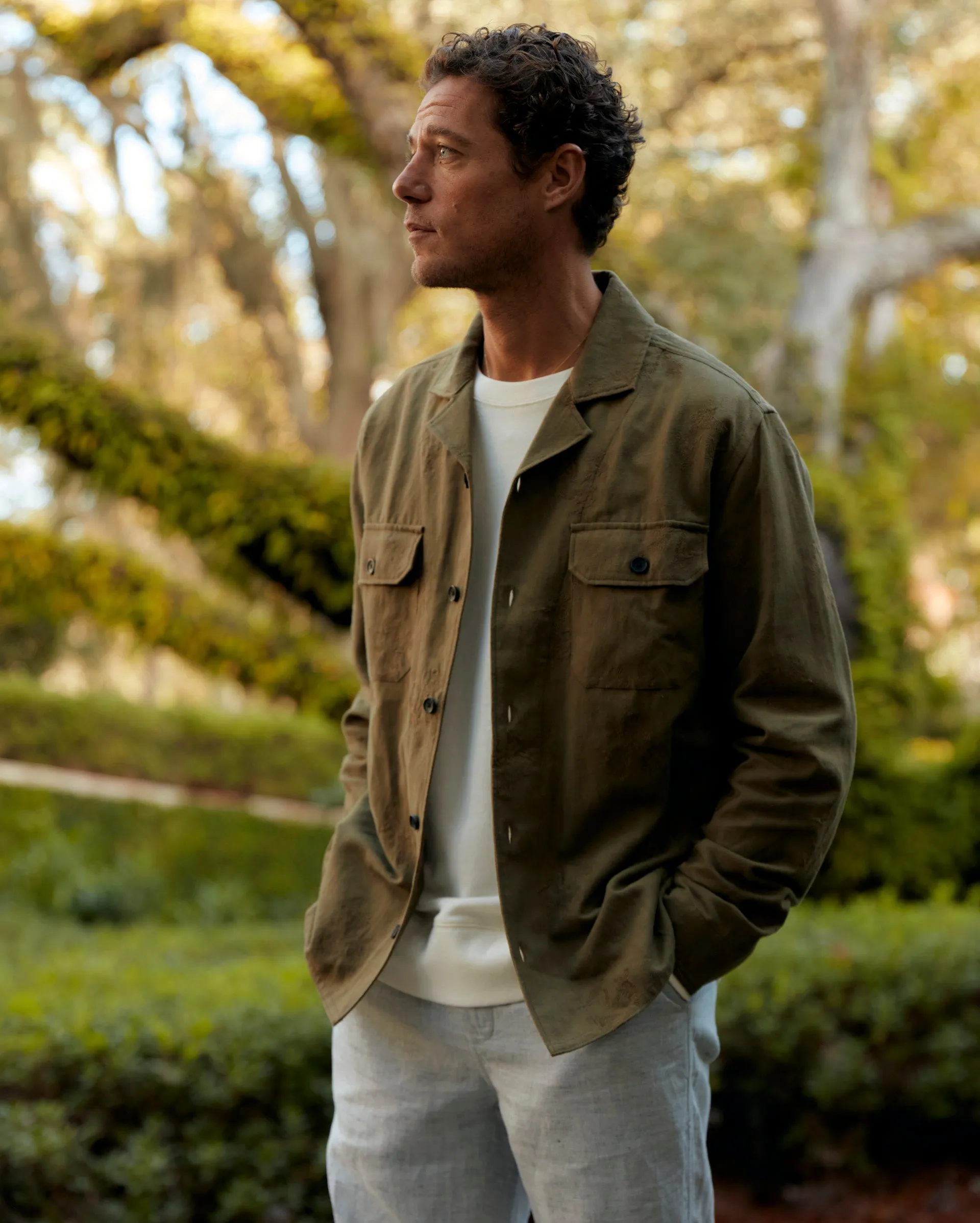 Pelican Gulf Embroidered Overshirt sold by Billy Reid product image thumbnail 3