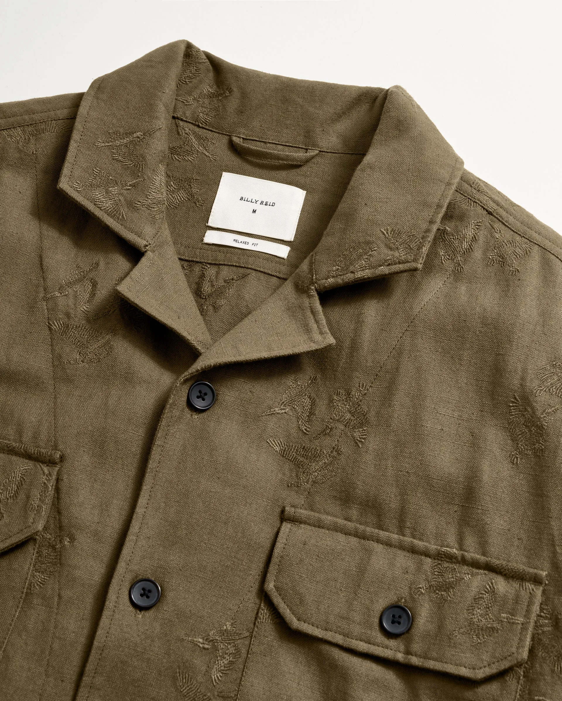 Pelican Gulf Embroidered Overshirt sold by Billy Reid product image thumbnail 5